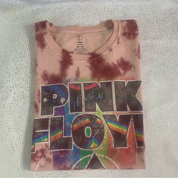 Pink Floyd Dark Side of the Moon Tie-dye Rainbow Women’s or Men’s - Picture 2 of 6